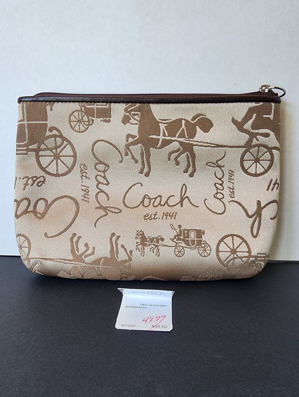 ✨️NWT✨️ Coach Horse & Carriage Large Zip Pouch, 2008 - Picture 3 of 7